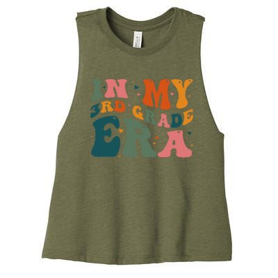 In My Third Grade Era In My 3rd Grade Era Teacher Student Women's Racerback Cropped Tank