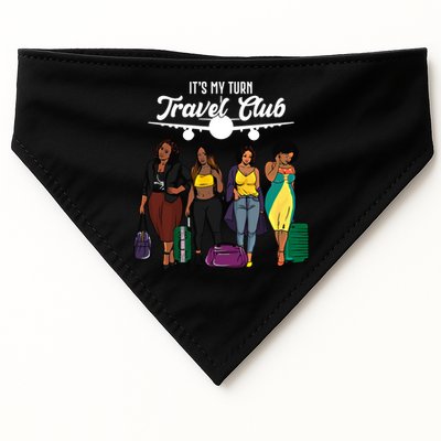 It's My Turn Travel Club Traveling Black African American Women USA-Made Doggie Bandana