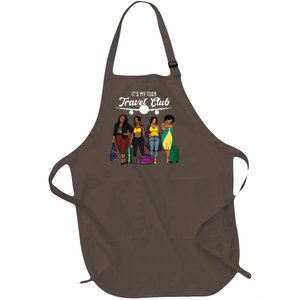 It's My Turn Travel Club Traveling Black African American Women Full-Length Apron With Pockets