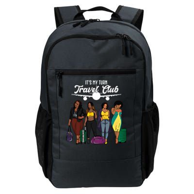 It's My Turn Travel Club Traveling Black African American Women Daily Commute Backpack