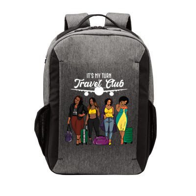 It's My Turn Travel Club Traveling Black African American Women Vector Backpack