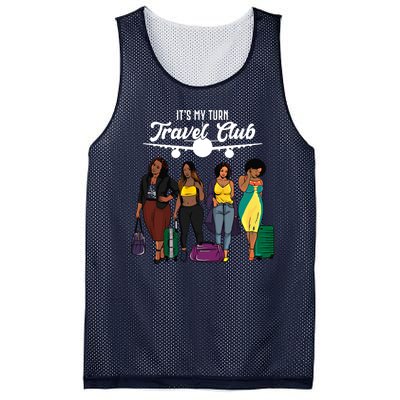 It's My Turn Travel Club Traveling Black African American Women Mesh Reversible Basketball Jersey Tank