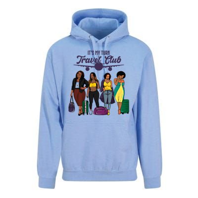 It's My Turn Travel Club Traveling Black African American Women Unisex Surf Hoodie