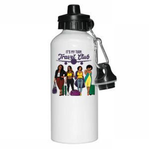 It's My Turn Travel Club Traveling Black African American Women Aluminum Water Bottle