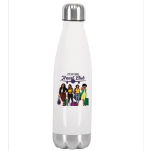 It's My Turn Travel Club Traveling Black African American Women Stainless Steel Insulated Water Bottle