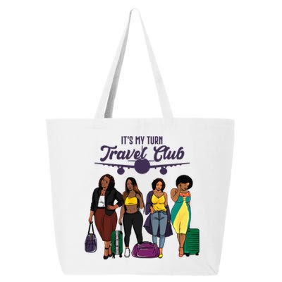 It's My Turn Travel Club Traveling Black African American Women 25L Jumbo Tote