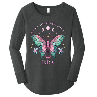 In My Tortured Poets Era Butterfly Ttpd Women's Perfect Tri Tunic Long Sleeve Shirt