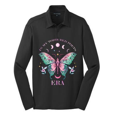 In My Tortured Poets Era Butterfly Ttpd Silk Touch Performance Long Sleeve Polo