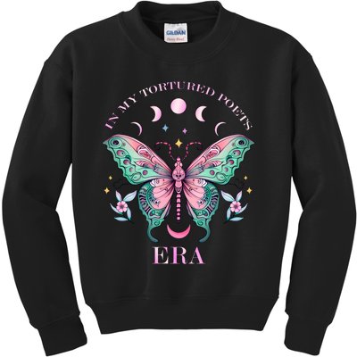 In My Tortured Poets Era Butterfly Ttpd Kids Sweatshirt