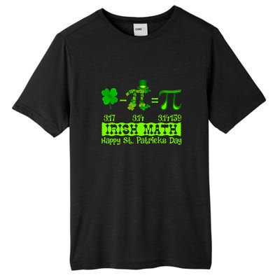 Irish Math Teacher Pi Number St Patricks Day Mathematics Tall Fusion ChromaSoft Performance T-Shirt