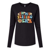 In My Testing Era, Funny Testing Teacher, Teaching Student Womens Cotton Relaxed Long Sleeve T-Shirt