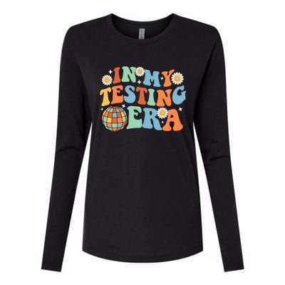 In My Testing Era, Funny Testing Teacher, Teaching Student Womens Cotton Relaxed Long Sleeve T-Shirt