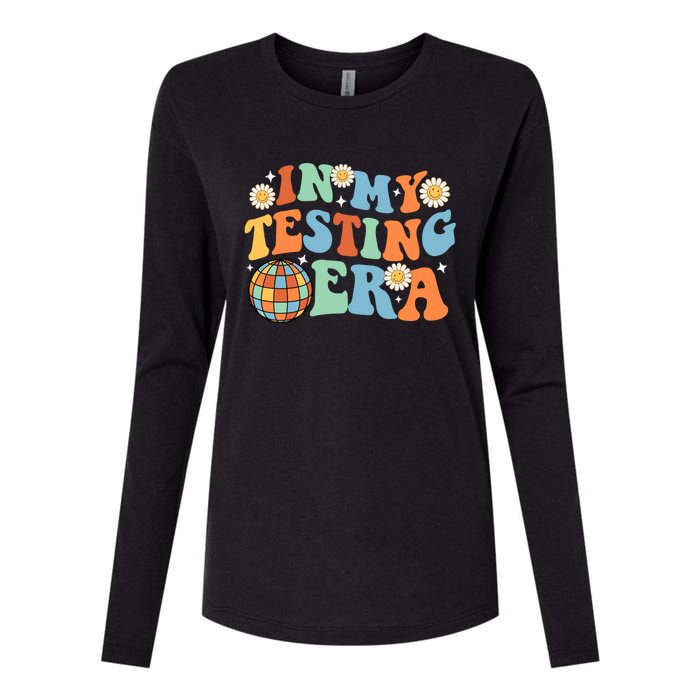 In My Testing Era, Funny Testing Teacher, Teaching Student Womens Cotton Relaxed Long Sleeve T-Shirt