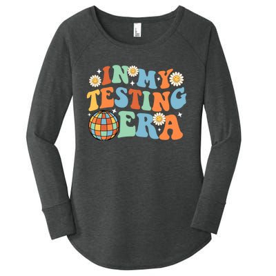 In My Testing Era, Funny Testing Teacher, Teaching Student Women's Perfect Tri Tunic Long Sleeve Shirt