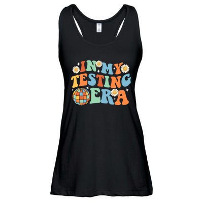 In My Testing Era, Funny Testing Teacher, Teaching Student Ladies Essential Flowy Tank