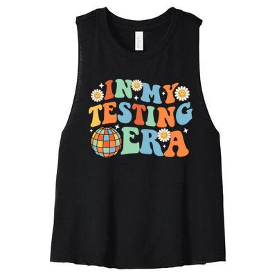 In My Testing Era, Funny Testing Teacher, Teaching Student Women's Racerback Cropped Tank