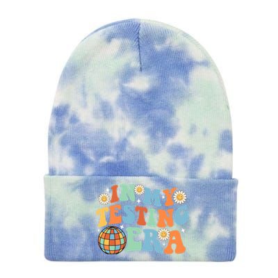 In My Testing Era, Funny Testing Teacher, Teaching Student Tie Dye 12in Knit Beanie