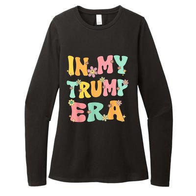 In My Trump Era Retro Groovy Trump 2024 Election Womens CVC Long Sleeve Shirt