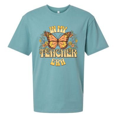 In My Teacher Era Back To School Teacher Appreciat Sueded Cloud Jersey T-Shirt