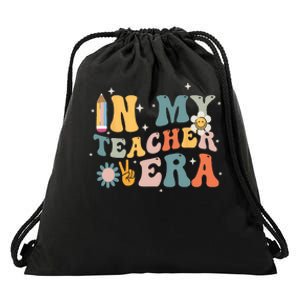 In My Teacher Era First Day Of School Teacher Back To School Drawstring Bag