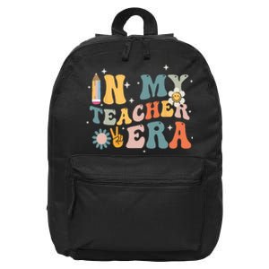 In My Teacher Era First Day Of School Teacher Back To School 16 in Basic Backpack