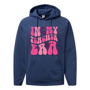 In My Teacher Era Back To School 1st Of School Teacher Performance Fleece Hoodie