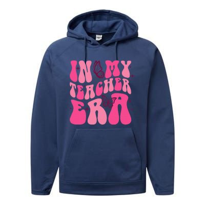 In My Teacher Era Back To School 1st Of School Teacher Performance Fleece Hoodie