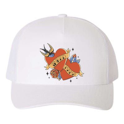 Inked Mama Tattoo Heart Yupoong Adult 5-Panel Trucker Hat