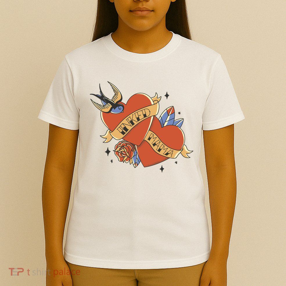 Inked Mama Tattoo Heart T-Shirt