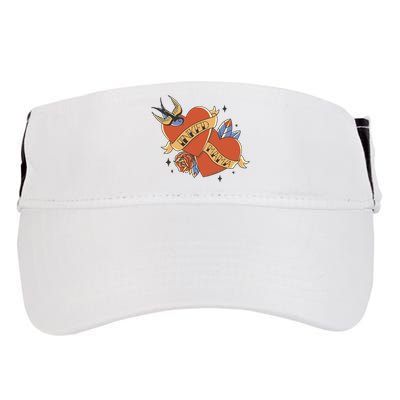 Inked Mama Tattoo Heart Adult Drive Performance Visor