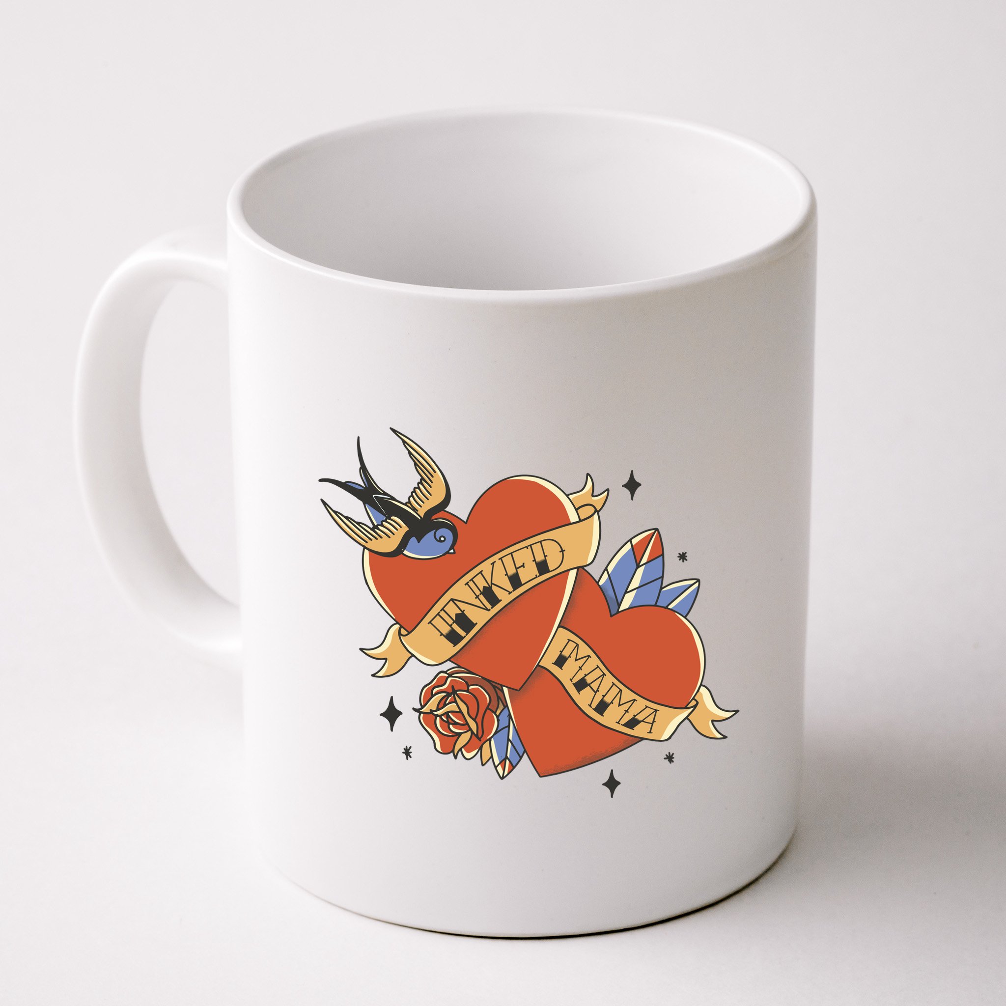 Inked Mama Tattoo Heart Mug