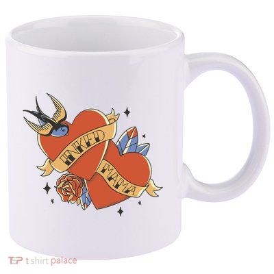 Inked Mama Tattoo Heart 11oz C Handle Ceramic Mug