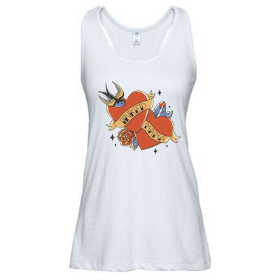 Inked Mama Tattoo Heart Ladies Essential Flowy Tank
