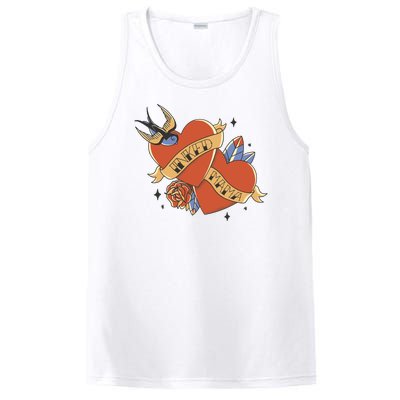 Inked Mama Tattoo Heart PosiCharge Competitor Tank