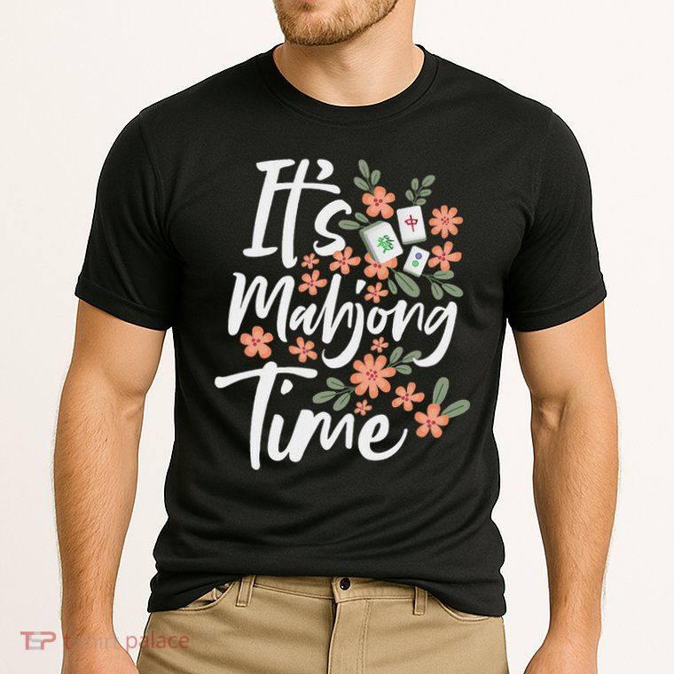 It's Mahjong Time Gambling Chinese Game Casino Player Performance Shirt
