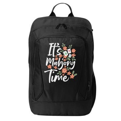 It's Mahjong Time Gambling Chinese Game Casino Player City Backpack