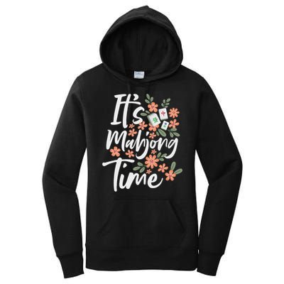 It's Mahjong Time Gambling Chinese Game Casino Player Women's Pullover Hoodie