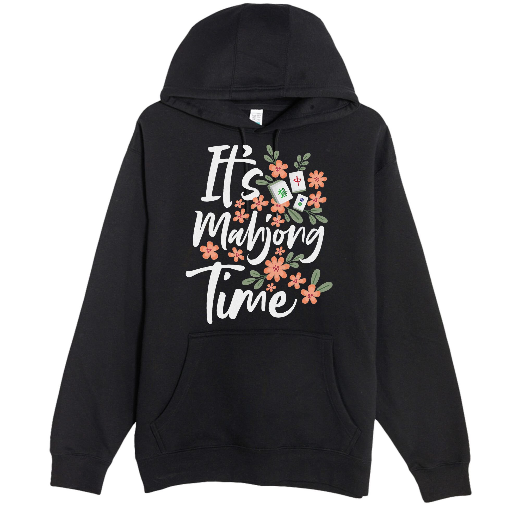 It's Mahjong Time Gambling Chinese Game Casino Player Premium Pullover Hoodie