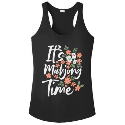 It's Mahjong Time Gambling Chinese Game Casino Player Ladies PosiCharge Competitor Racerback Tank