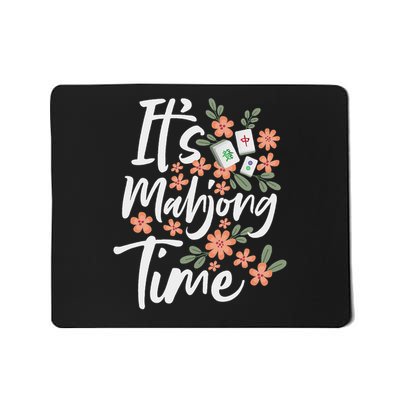 It's Mahjong Time Gambling Chinese Game Casino Player Mousepad