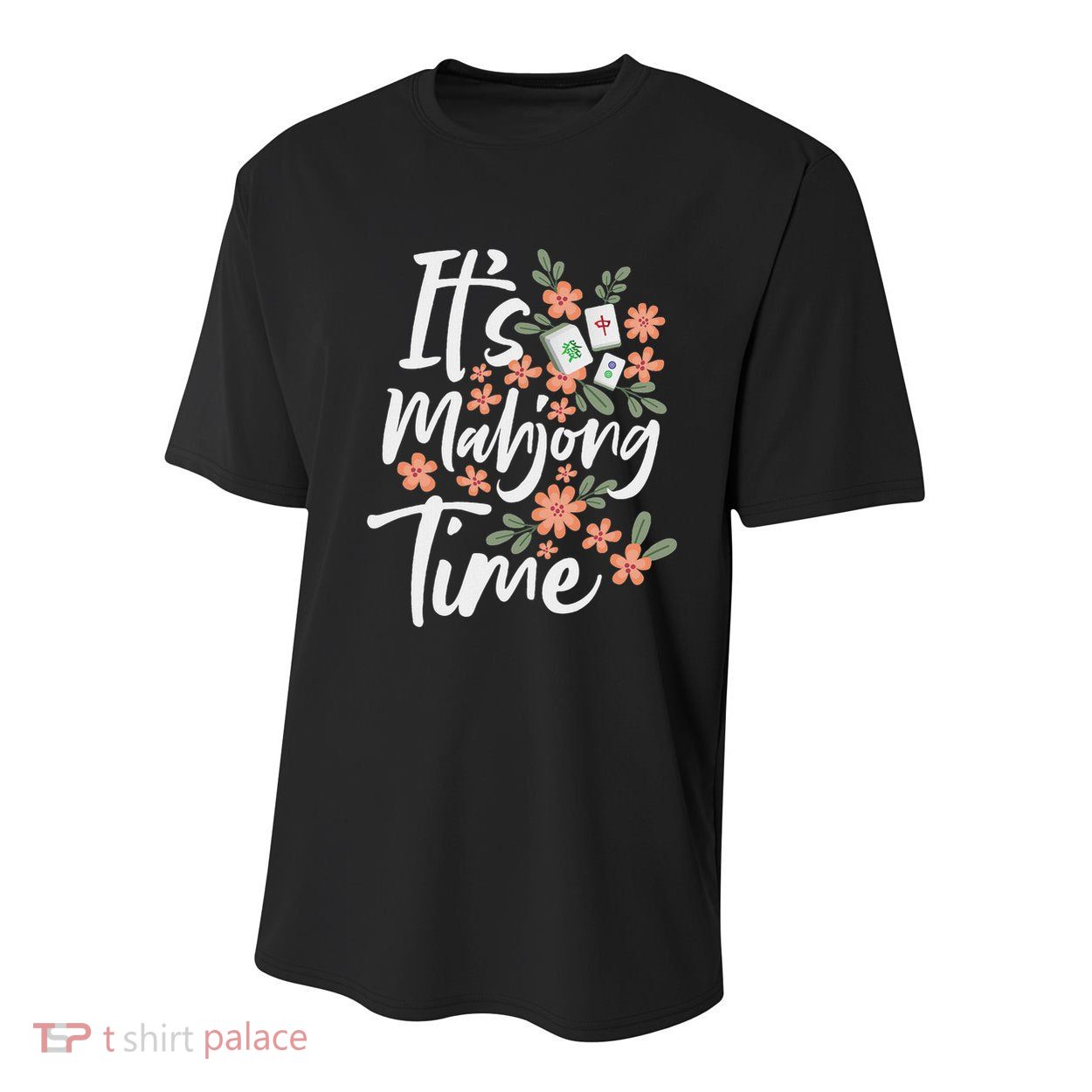It's Mahjong Time Gambling Chinese Game Casino Player Youth Performance Sprint T-Shirt