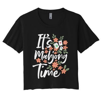 It's Mahjong Time Gambling Chinese Game Casino Player Crop Top