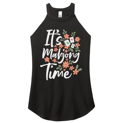 It's Mahjong Time Gambling Chinese Game Casino Player Women's Perfect Tri Rocker Tank