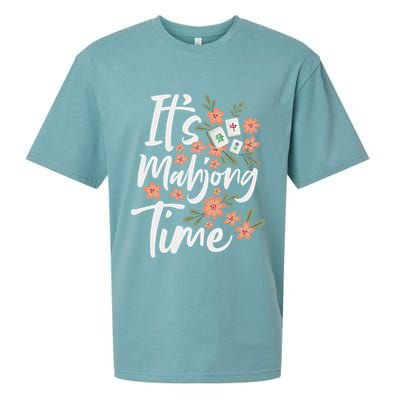 It's Mahjong Time Gambling Chinese Game Casino Player Sueded Cloud Jersey T-Shirt