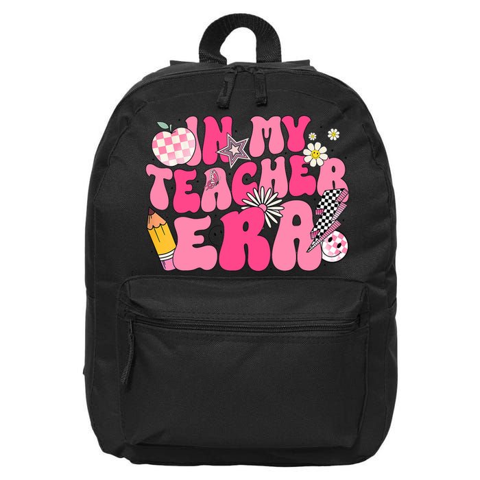 In My Teacher Era First Day Of School Back To School 16 in Basic Backpack