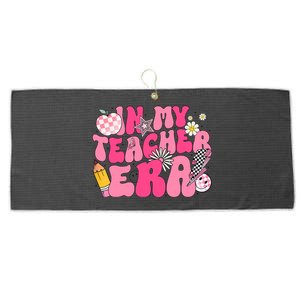 In My Teacher Era First Day Of School Back To School Large Microfiber Waffle Golf Towel