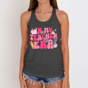 In My Teacher Era First Day Of School Back To School Women's Knotted Racerback Tank