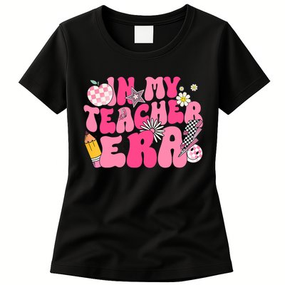 In My Teacher Era First Day Of School Back To School Womens T-Shirt