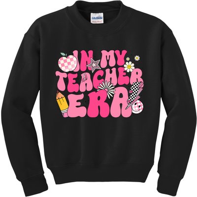 In My Teacher Era First Day Of School Back To School Kids Sweatshirt