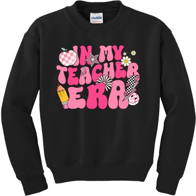 In My Teacher Era First Day Of School Back To School Kids Sweatshirt